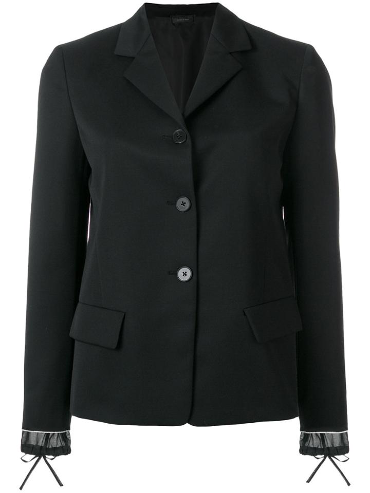 Jil Sander Layered Cuff Blazer - Black