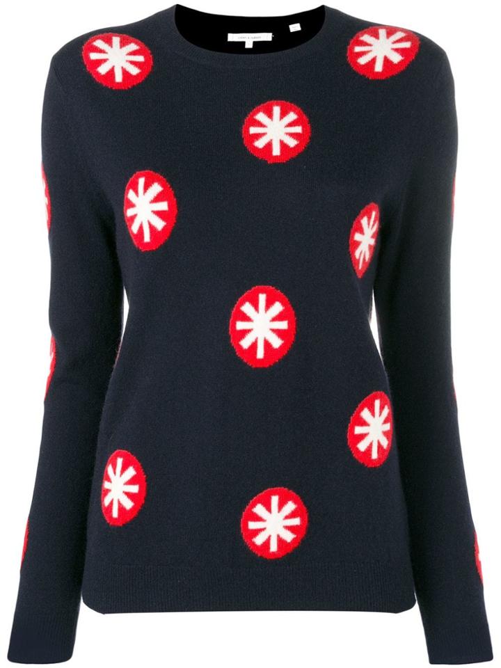 Chinti & Parker Snowflakes Knitted Sweatshirt - Blue