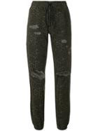T By Alexander Wang Leopard Printed Jogger Trousers - Green
