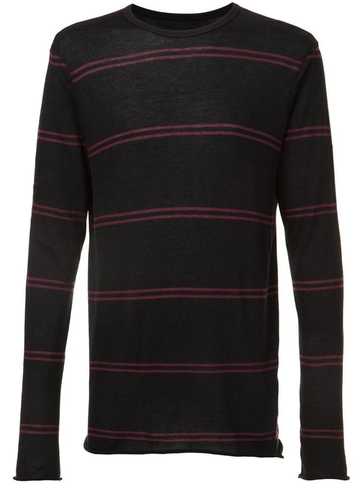 Amiri Double Stripe Longsleeved T-shirt - Black