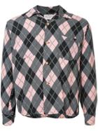 Fake Alpha Vintage 1950s Argyle Shirt - Grey