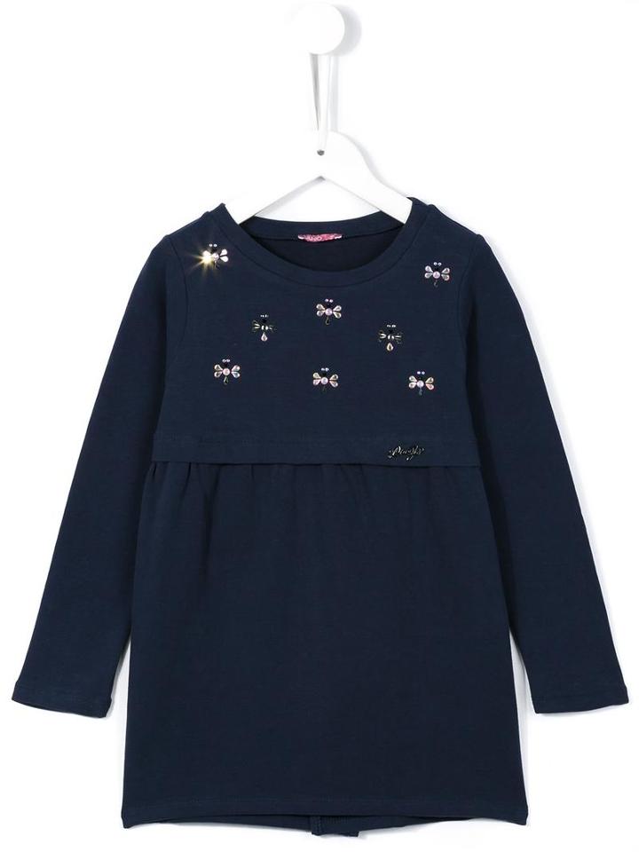 Liu Jo Kids Crystal Embellished Top, Toddler Girl's, Size: 2 Yrs, Blue