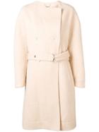 Chloé Belted Midi Coat - Neutrals