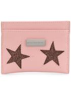 Stella Mccartney Star Embellished Cardholder - Pink & Purple