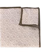 Eleventy Printed Handkerchief, Men's, Brown, Linen/flax