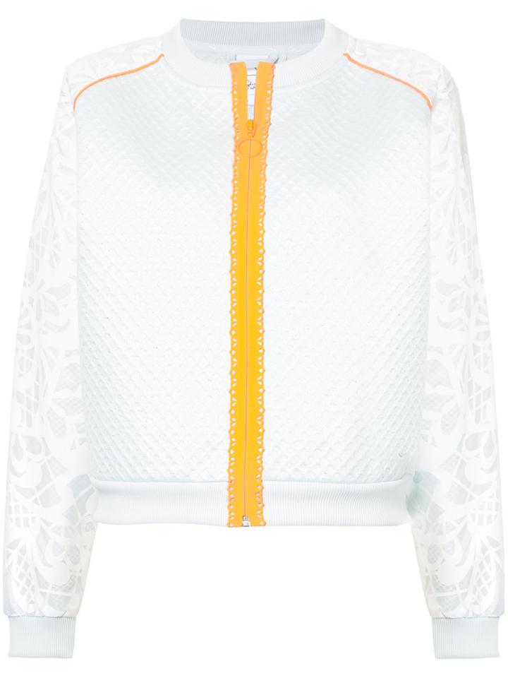 Puma X Sophia Webster Contrast-trim Panelled Bomber Jacket - Blue