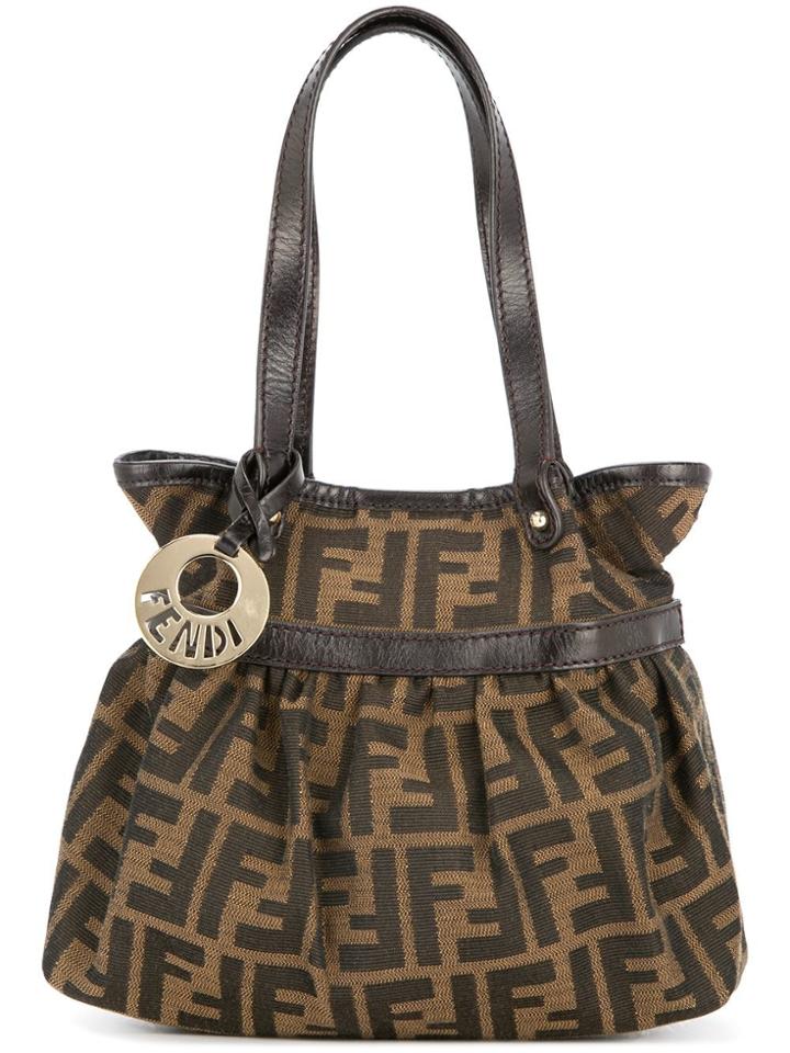 Fendi Vintage Zucca Pattern Hand Tote Bag - Brown