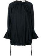 Comme Des Garçons Noir Kei Ninomiya Gathered Long Length Blouse -