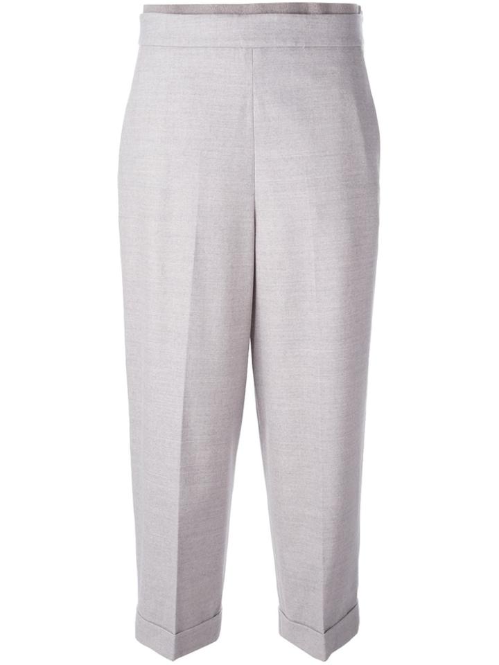Fabiana Filippi Tapered Cropped Trousers - Grey