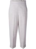 Fabiana Filippi Tapered Cropped Trousers - Grey