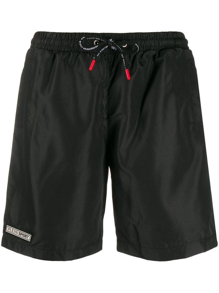 Plein Sport Drawstring Swim Shorts - Black