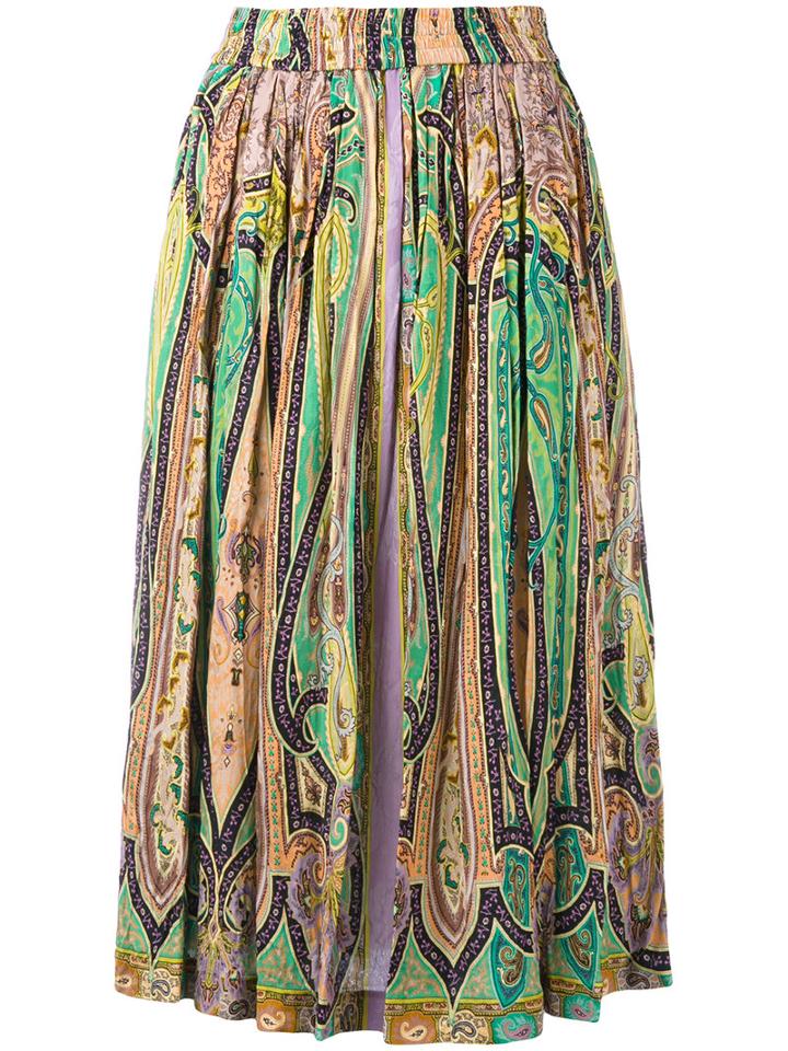 Etro - Patterned Skirt - Women - Silk/viscose - 42, Women's, Silk/viscose