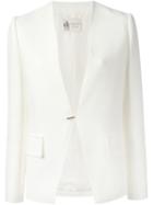 Lanvin Hook Fastening Blazer, Women's, Size: 40, Nude/neutrals, Cotton/polyamide/spandex/elastane/silk