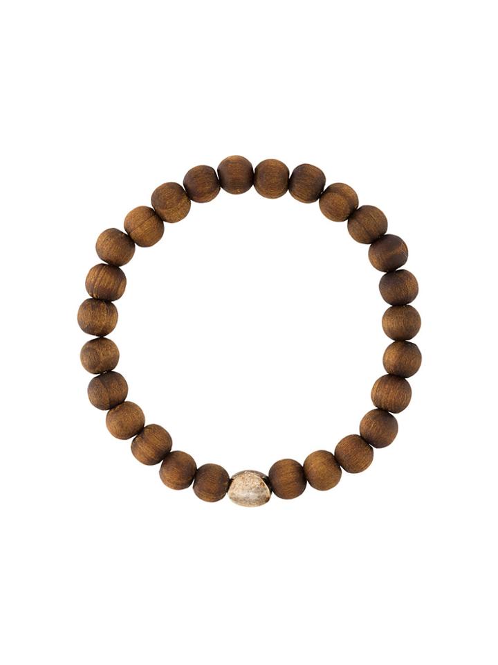 Rosa Maria Beads & Charm Bracelet - Brown