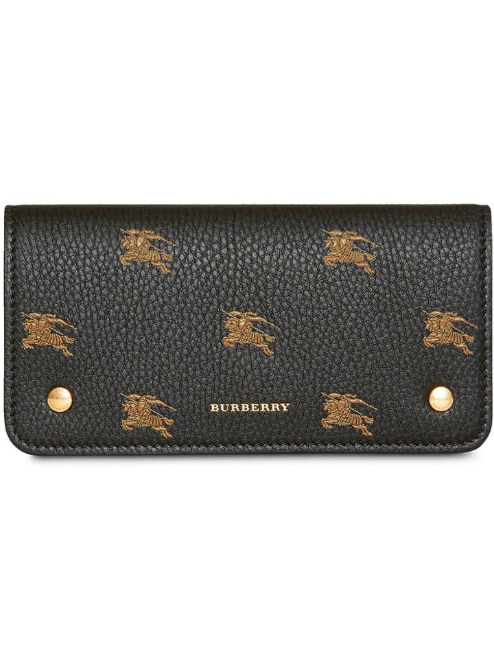 Burberry Ekd Leather Phone Wallet - Black