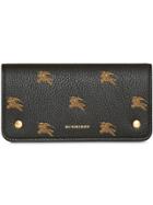 Burberry Ekd Leather Phone Wallet - Black