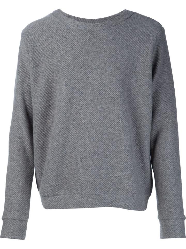 The Elder Statesman Cashmere 'herring' Crew Jumper, Adult Unisex, Size: Medium, Brown, Cashmere