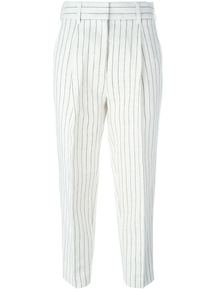 3.1 Phillip Lim Cropped Pinstriped Trousers