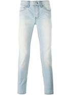 Blk Dnm Stonewash Effect Skinny Jeans, Men's, Size: 30, Blue, Cotton/spandex/elastane