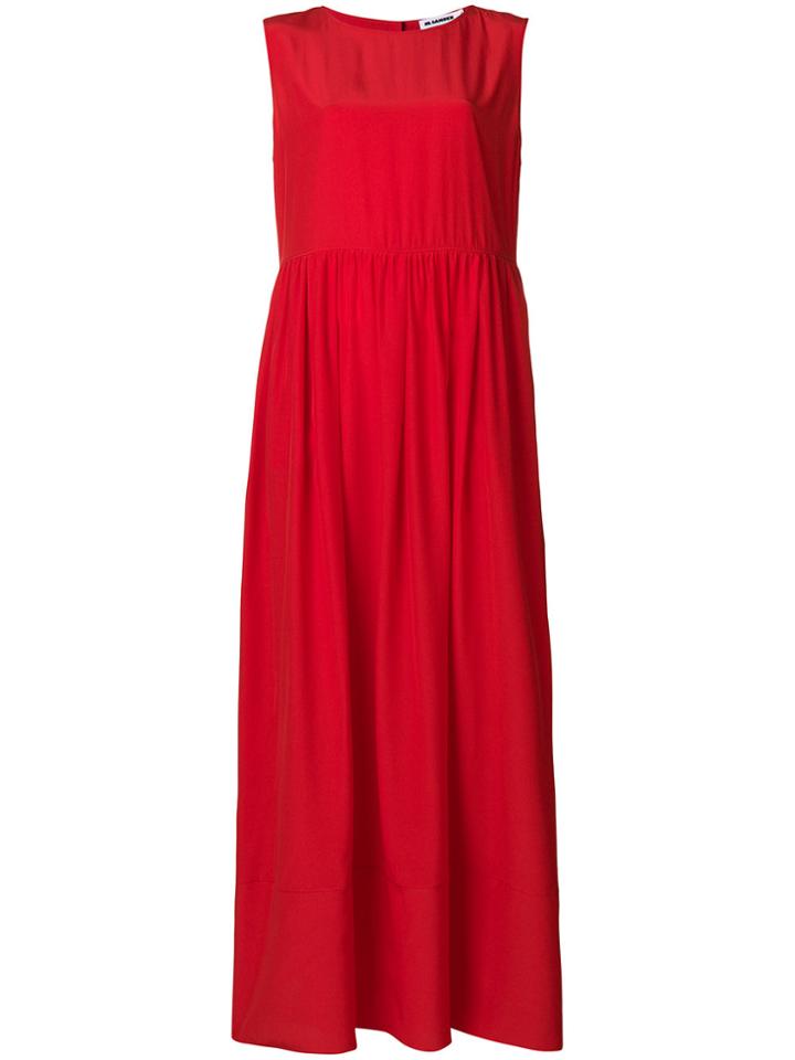 Jil Sander Oversized Maxi Dress - Red