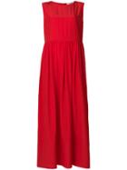 Jil Sander Oversized Maxi Dress - Red