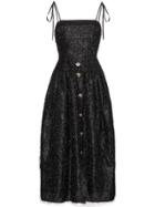 Rejina Pyo Issy Fringe Dress With Thin Straps - Black