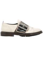 Agl Oversized Buckle Loafers - White