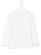 Il Gufo - Ruffled Trim Top - Kids - Cotton/spandex/elastane - 10 Yrs, White