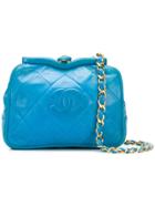 Chanel Vintage Quilted Belt Bag - Blue