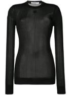 Givenchy Sheer Longsleeved Jersey - Black