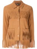 Twin-set Layered Fringe Jacket - Brown