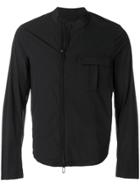 Emporio Armani Asymmetric Zip-up Jacket - Black