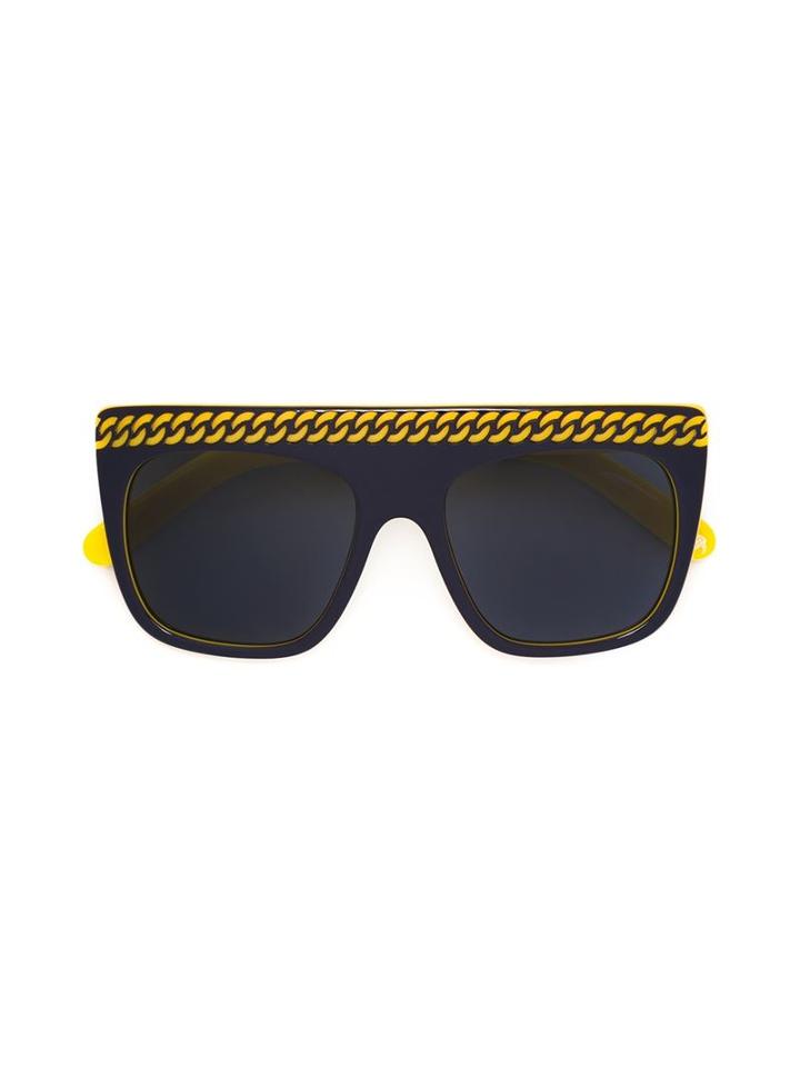 Stella Mccartney Kids Flat Top Sunglasses, Girl's, Blue