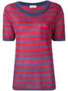 Sonia Rykiel Striped Knitted T-shirt - Blue