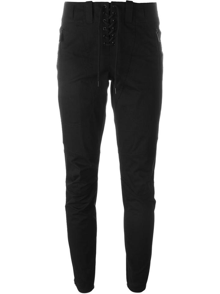 Barbara Bui Lace-up Skinny Trousers