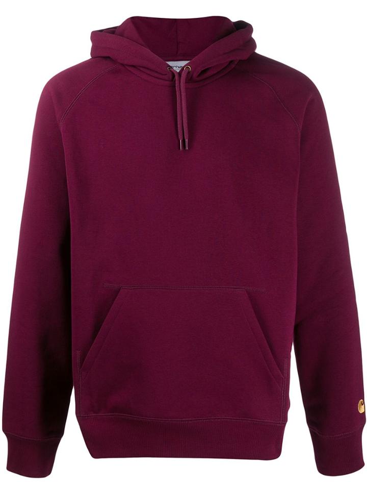 Carhartt Wip Chase Plain Hoodie - Red