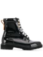 See By Chloé Logo Laced Boots - Black