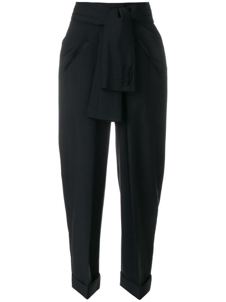 Alexander Wang Knotted Waist Trousers - Black