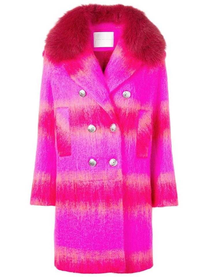 Giada Benincasa Double Breasted Peacoat - Pink