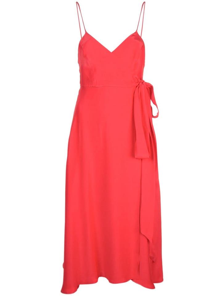 Kamperett Nuit Midi Wrap Dress - Red