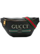 Gucci Logo Print Belt Bag - Black