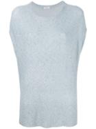 Brunello Cucinelli - Knitted Sequin Top - Women - Silk/linen/flax/polyamide - L, Blue, Silk/linen/flax/polyamide