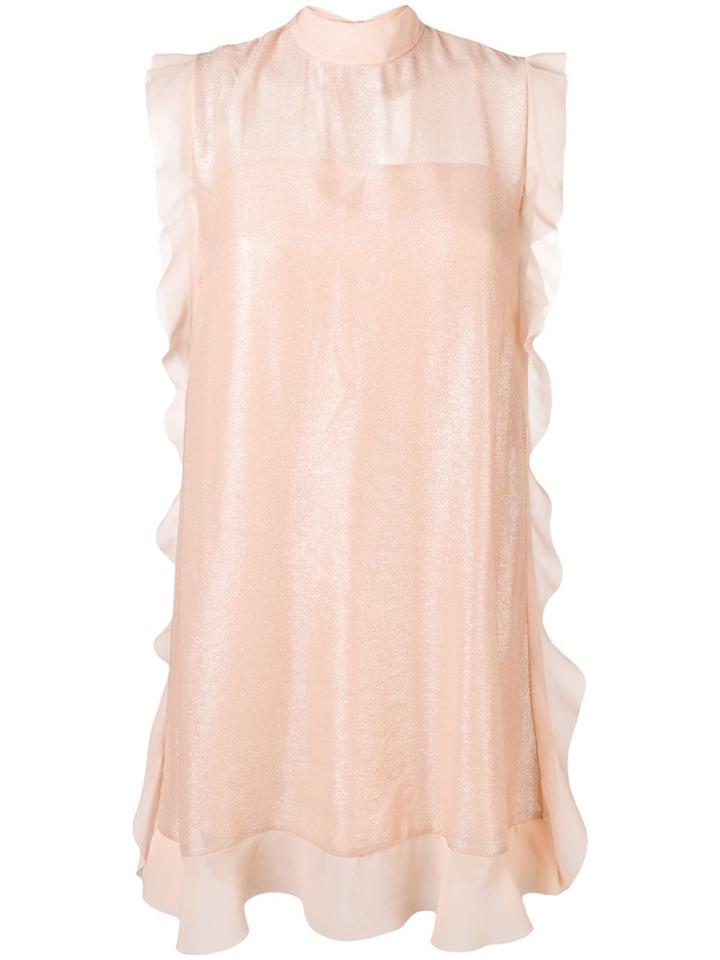 Red Valentino Sheer Ruffles Dress - Neutrals