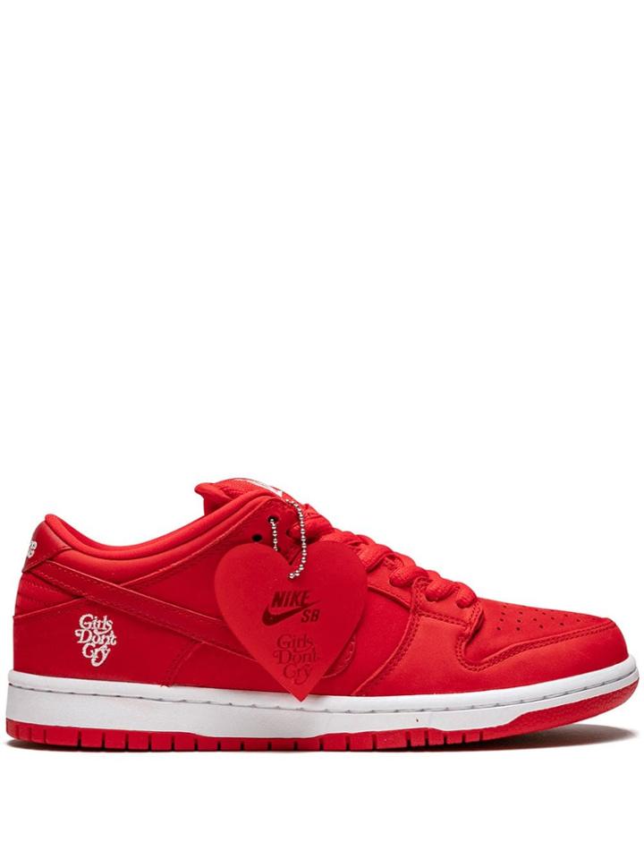 Nike Sb Dunk Low Pro Qs Sneakers - Red