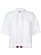Thom Browne Mesh Polo Shirt - White