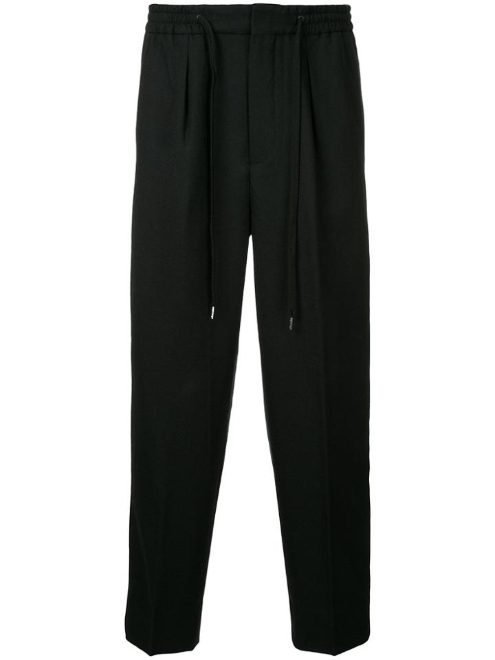Monkey Time Tie-waist Relaxed Fit Track Pants - Black