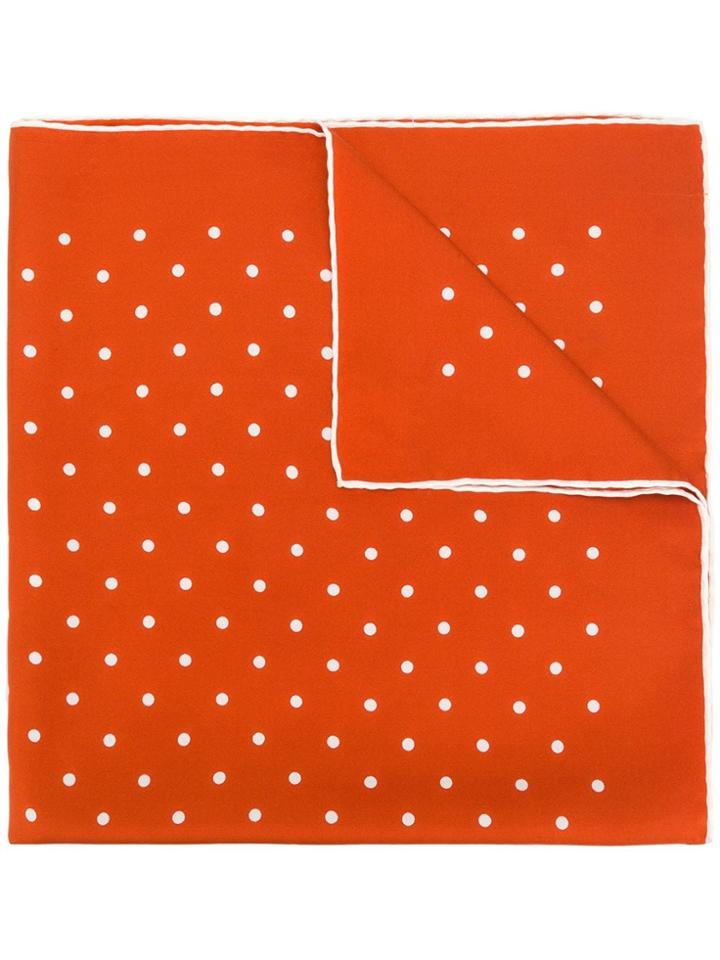 Holland & Holland Spotted Scarf - Orange