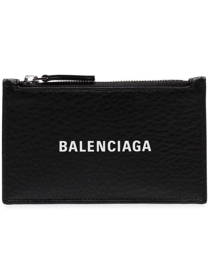 Balenciaga Black Logo Card Holder
