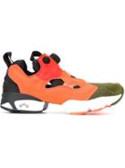 Reebok Insta Pump Sneakers, Adult Unisex, Size: 11.5, Yellow/orange, Nylon/rubber/leather