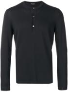 Dell'oglio Button Up Knitted Jumper - Black